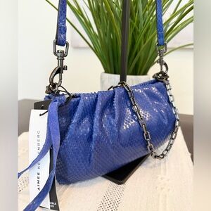 Aimee Kestenberg Charismatic Clutch in Cobalt Lizard